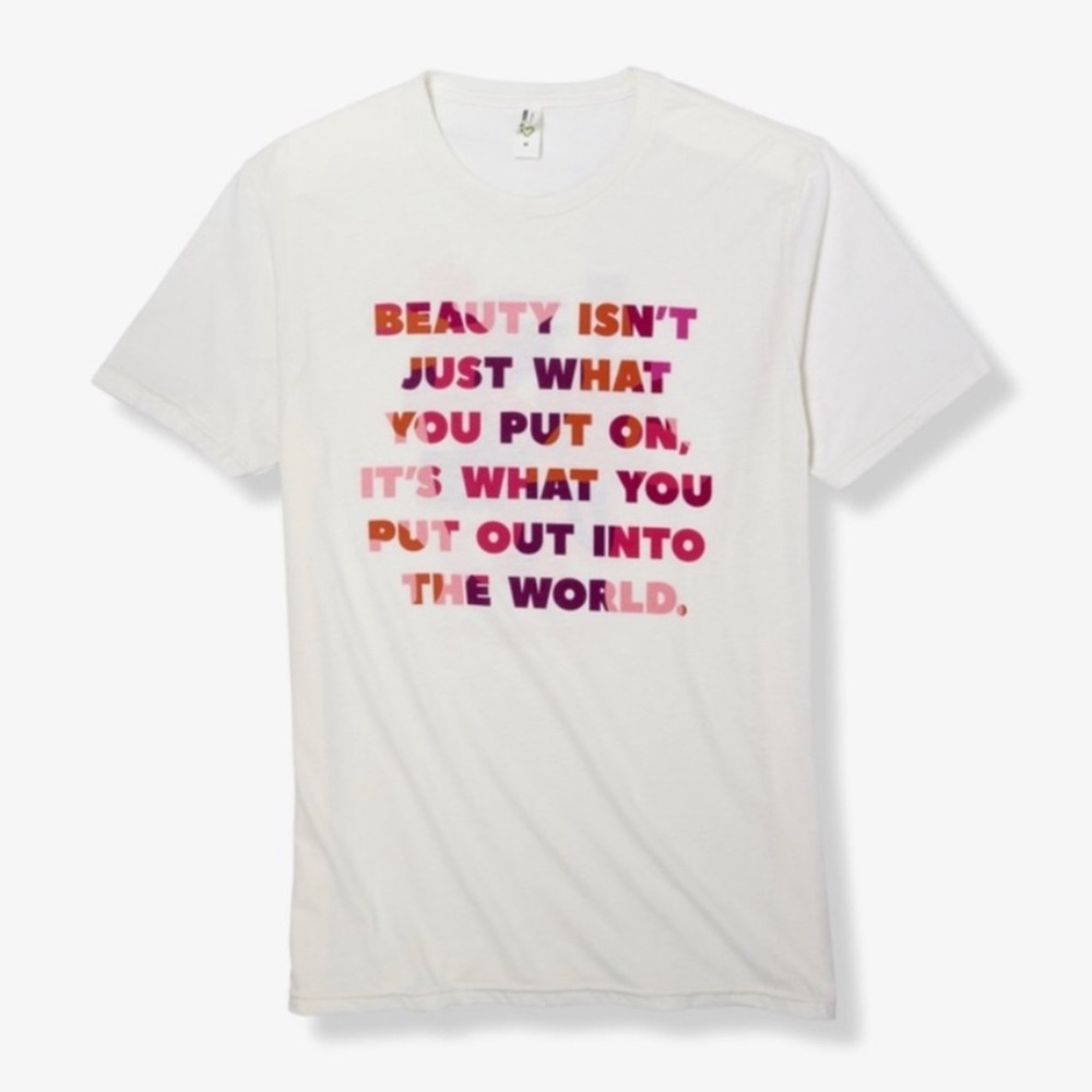 Ulta x Emma Star Brown white pink shirt sleeve tee t-shirt